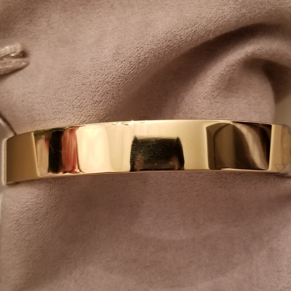 Michael Kors Rose Gold Tortoise Fold Hinged Bangle - Picture 10 of 14